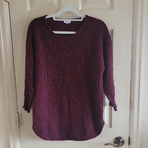 Westport Women's Deep Burgundy Crew Neck Sweater